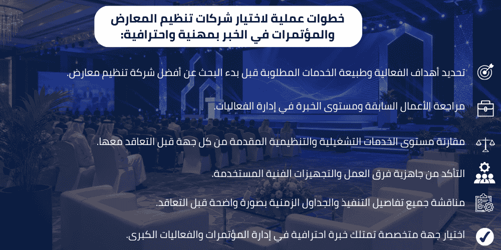 شركات تنظيم المعارض والمؤتمرات في الخبر