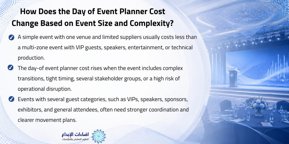 day of event planner cost