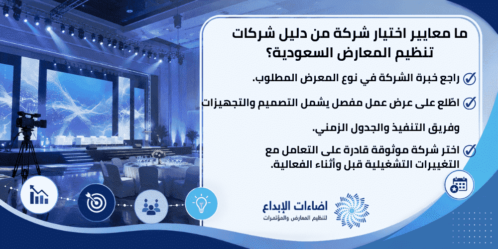 دليل شركات تنظيم المعارض السعودية