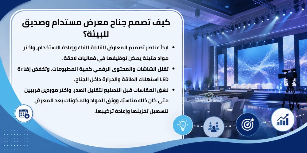 عناصر تصميم المعارض